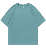 Oversized Streetwear Tee – Relaxed Fit, Breathable Cotton, Blue - Image 2