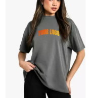 Oversized Streetwear Tee – Relaxed Fit, Breathable Cotton, White & Grey