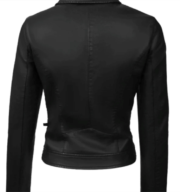Women’s Genuine Leather Jacket Black - Image 3