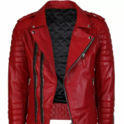 Women’s Genuine Leather Jacket Dark Red - Image 2