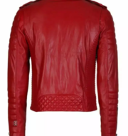 Women’s Genuine Leather Jacket Dark Red - Image 5