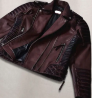 Women’s Genuine Leather Jacket Dark Brown - Image 5