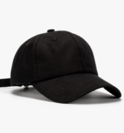 Classic Dad Hats – Low Profile, Adjustable Strapback, Black - Image 4