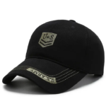 Classic Dad Hats – Low Profile, Adjustable Strapback, Black
